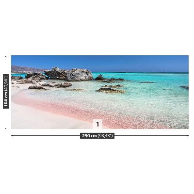 Fototapeta Morze różowy piasek