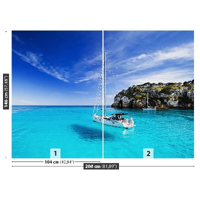 Fototapeta Żaglówka Menorca