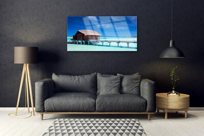 Obraz Akrylowy Morze Plaża Dom Architektura