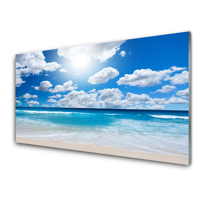 Obraz Akrylowy Morze Plaża Chmury Krajobraz