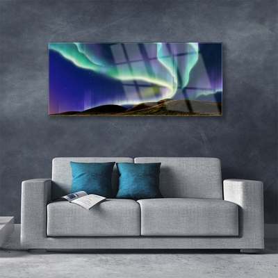 Obraz Akrylowy Zorza Polarna Krajobraz