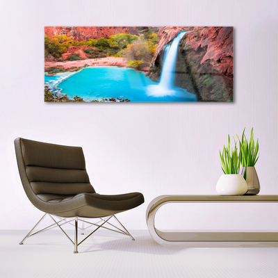 Obraz Akrylowy Wodospad Góry Natura