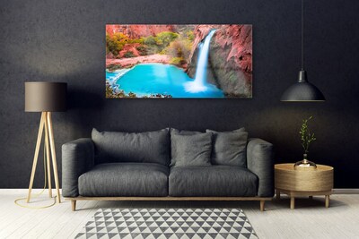 Obraz Akrylowy Wodospad Góry Natura