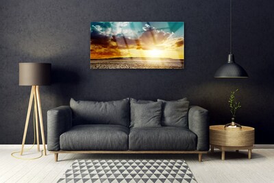 Obraz Akrylowy Słońce Pustynia Krajobraz