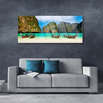 Obraz Akrylowy Plaża Morze Góry Krajobraz