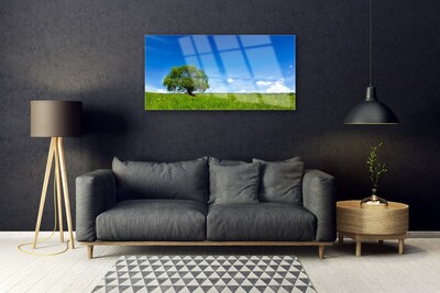 Obraz Akrylowy Trawa Drzewo Natura