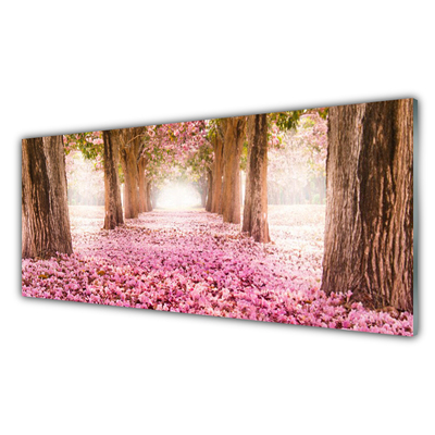 Obraz Akrylowy Drzewo Róże Kwiaty Natura