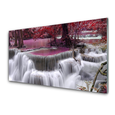 Obraz Akrylowy Wodospad Drzewo Natura