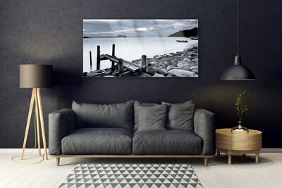 Obraz Akrylowy Plaża Kamienie Krajobraz