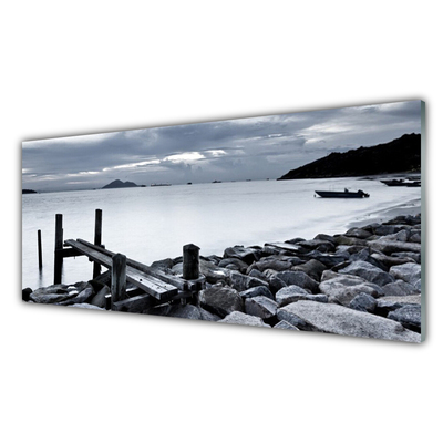 Obraz Akrylowy Plaża Kamienie Krajobraz