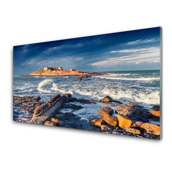 Obraz Akrylowy Morze Kamienie Krajobraz