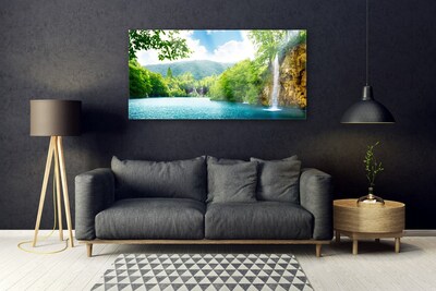 Obraz Akrylowy Wodospad Jezioro Natura