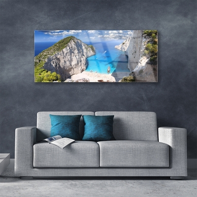Obraz Akrylowy Zatoka Góra Plaża Krajobraz