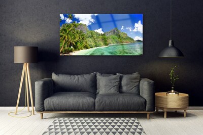 Obraz Akrylowy Plaża Góry Krajobraz