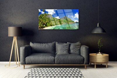 Obraz Akrylowy Plaża Góry Krajobraz