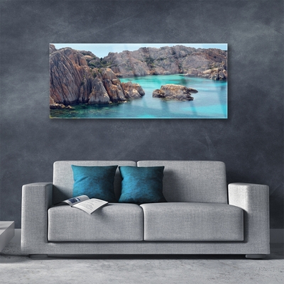 Obraz Akrylowy Zatoka Skały Morze Krajobraz