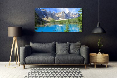 Obraz Akrylowy Jezioro Góra Las Krajobraz