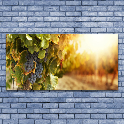 Obraz Akrylowy Winogrona Liście Kuchnia