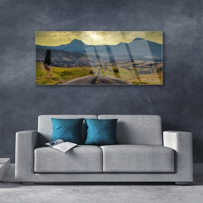 Obraz Akrylowy Droga Góra Krajobraz