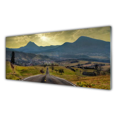 Obraz Akrylowy Droga Góra Krajobraz