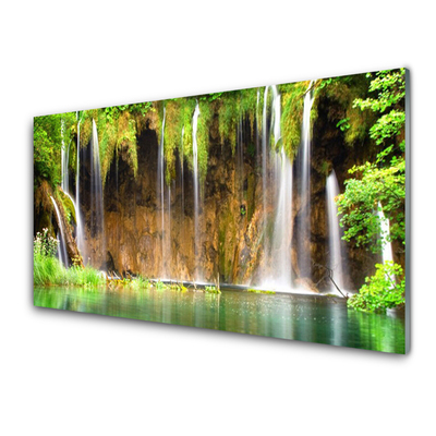 Obraz Akrylowy Wodospad Jezioro Przyroda