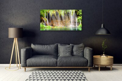 Obraz Akrylowy Wodospad Jezioro Przyroda