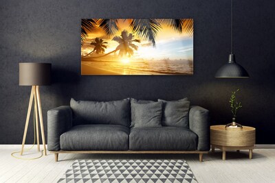 Obraz Akrylowy Plaża Palma Morze Krajobraz