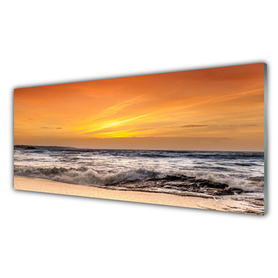 Obraz Akrylowy Morze Słońce Fale Krajobraz