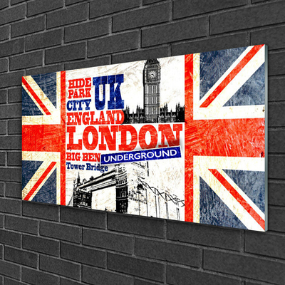 Obraz Akrylowy Londyn Flaga Sztuka