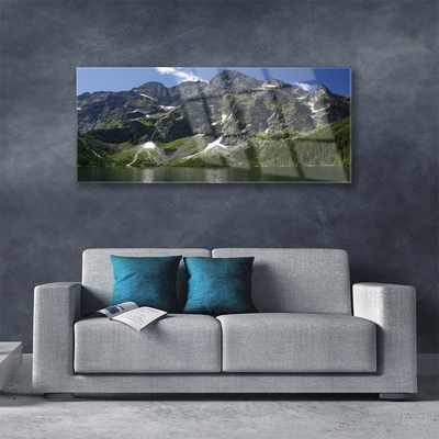 Obraz Akrylowy Góry Jezioro Las Krajobraz