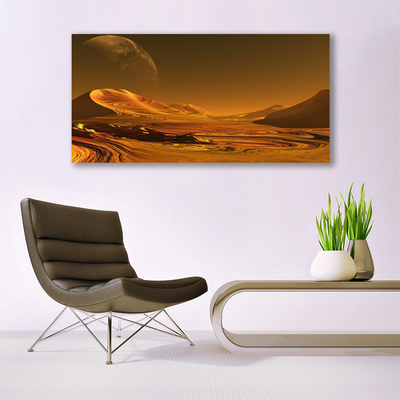 Obraz Akrylowy Pustynia Kosmos Krajobraz