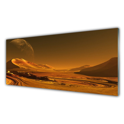 Obraz Akrylowy Pustynia Kosmos Krajobraz