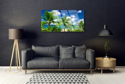 Obraz Akrylowy Morze Palma Drzewa Krajobraz