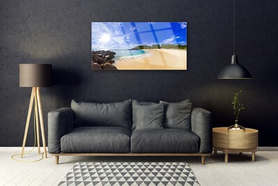 Obraz Akrylowy Słońce Morze Plaża Krajobraz