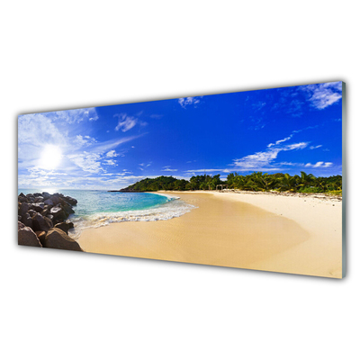 Obraz Akrylowy Słońce Morze Plaża Krajobraz