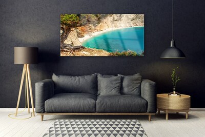 Obraz Akrylowy Zatoka Morze Skały Plaża