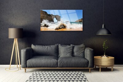 Obraz Akrylowy Plaża Morze Fale Krajobraz
