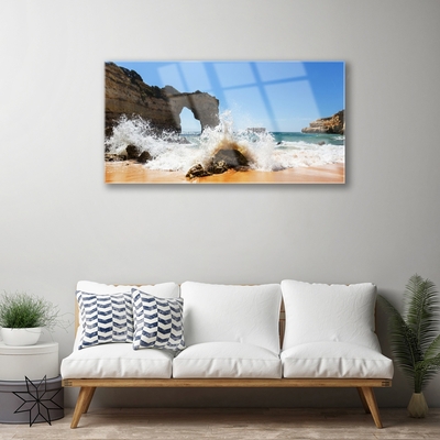 Obraz Akrylowy Plaża Morze Fale Krajobraz