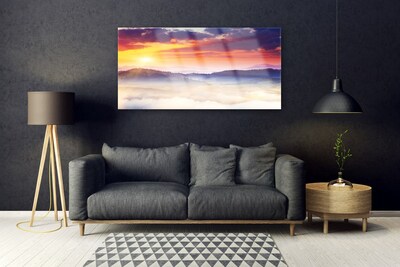Obraz Akrylowy Góra Słońce Krajobraz