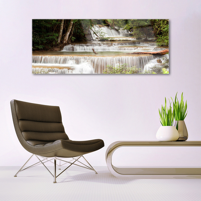 Obraz Akrylowy Wodospad Las Przyroda