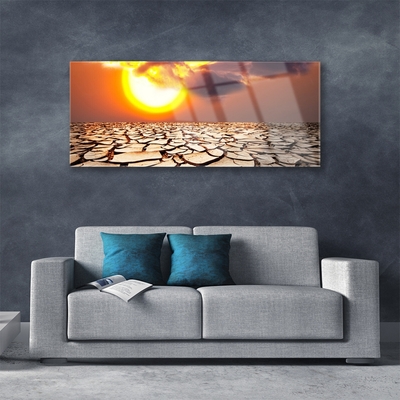 Obraz Akrylowy Słońce Pustynia Krajobraz