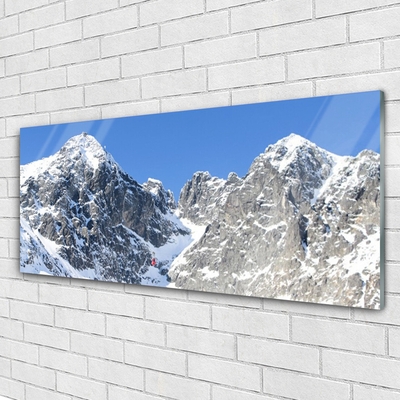 Obraz Akrylowy Góra Śnieg Krajobraz