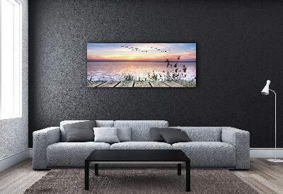 Obraz Akrylowy Morze Patki Niebo Krajobraz