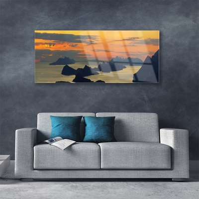 Obraz Akrylowy Morze Skały Góry Krajobraz
