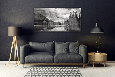 Obraz Akrylowy Góra Las Jezioro Natura