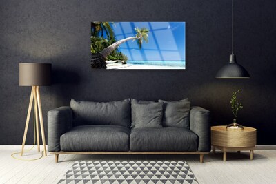 Obraz Akrylowy Plaża Palma Morze Krajobraz