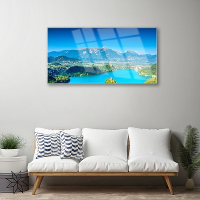 Obraz Akrylowy Góra Jezioro Krajobraz