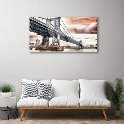 Obraz Akrylowy Most Miasto Architektura
