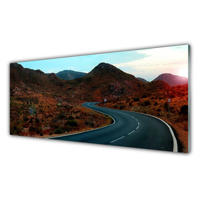 Obraz Akrylowy Droga Góry Pustynia