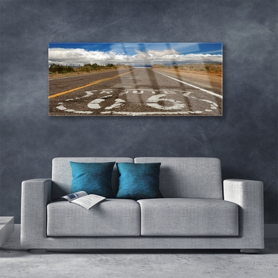 Obraz Akrylowy Droga na Pustyni Autostrada